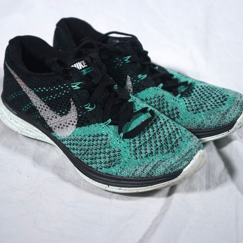 Nike Flyknit Lunar 3 Atomic Teal Running Shoes Women's 7 2014 698182-005